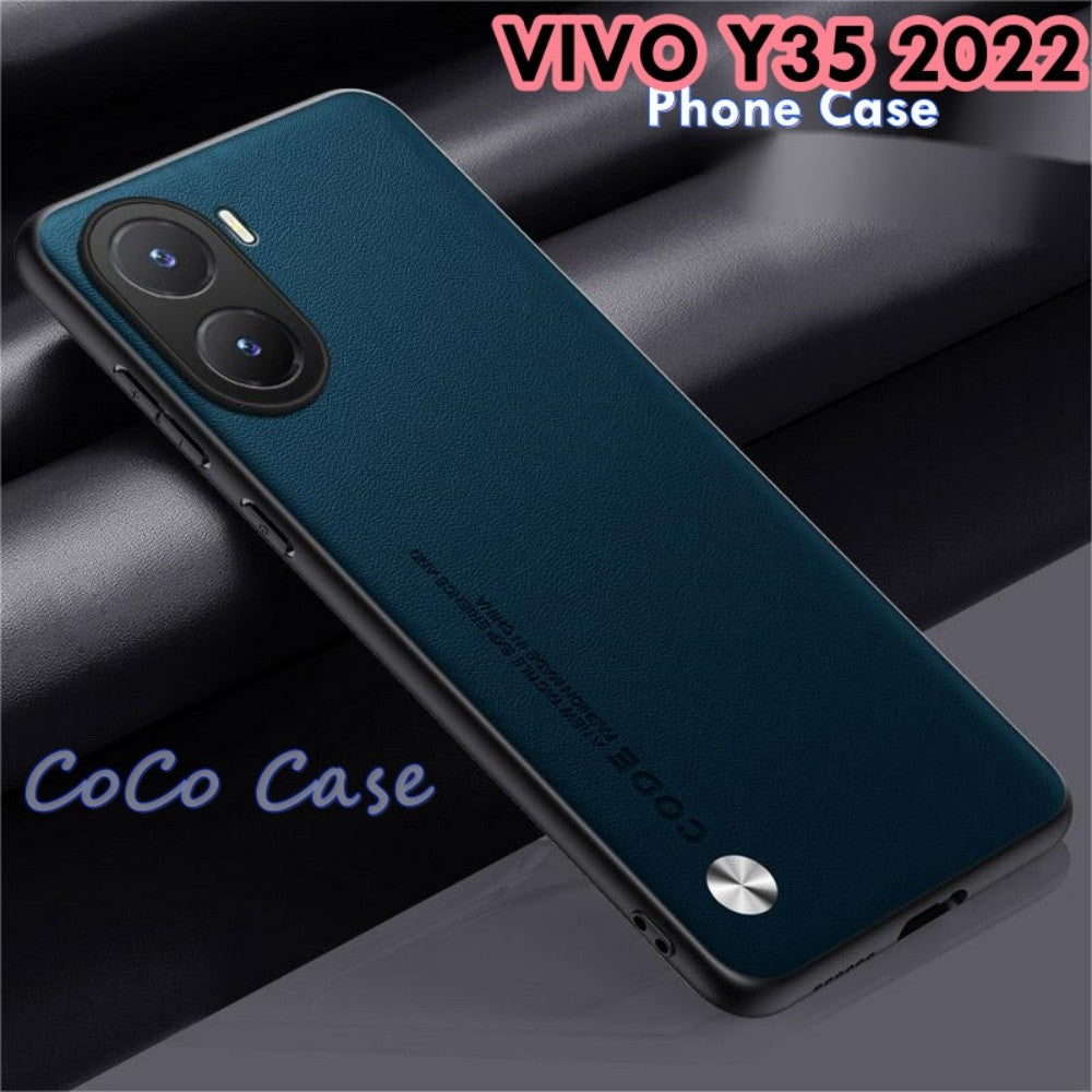 For VIVO Y35 2022 Cover Silicone Professional Full Case Classic Simple Solid Color Phone Case Cover sweatproof