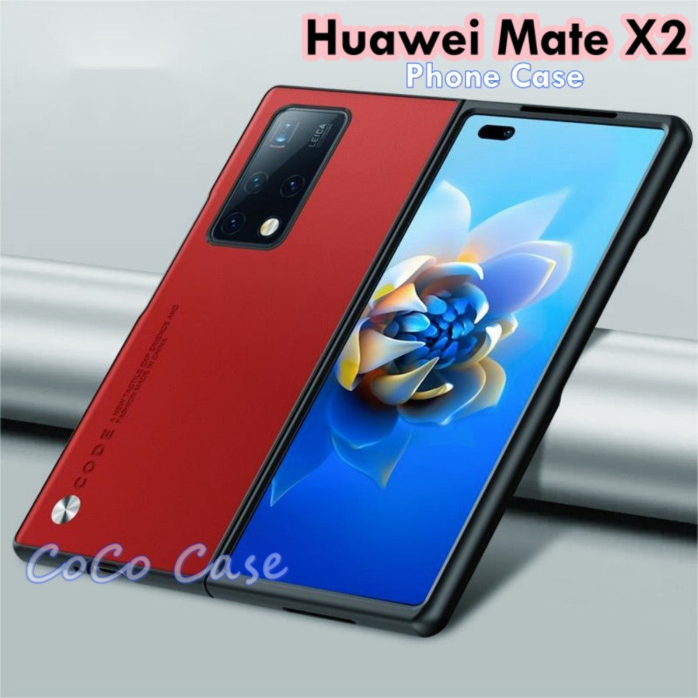 For Huawei Mate X2 Cover Silicone Professional Full Case Classic Simple Solid Color Phone Case Cover sweatproof