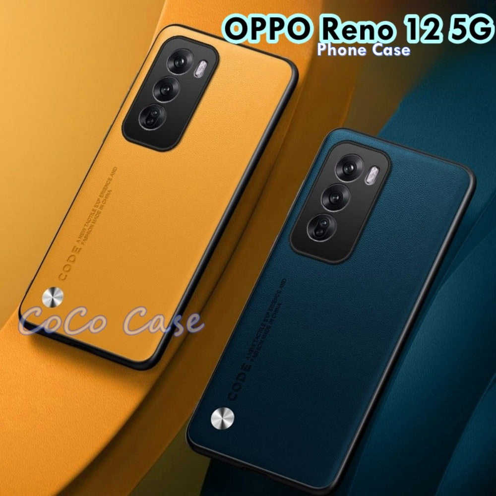 For OPPO Reno 12 5G Cover Silicone Professional Full Case Classic Simple Solid Color Phone Case Cover sweatproof