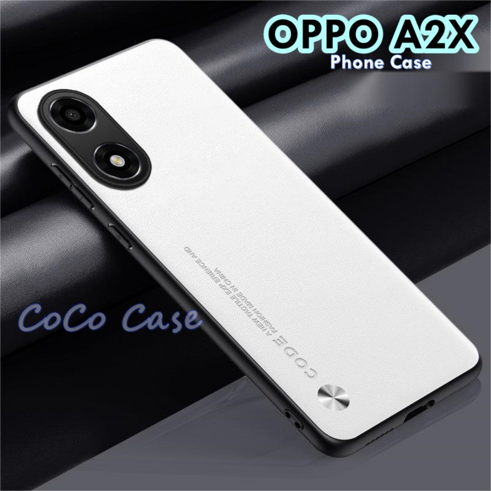 For OPPO A2X Cover Silicone Professional Full Case Classic Simple Solid Color Phone Case Cover sweatproof