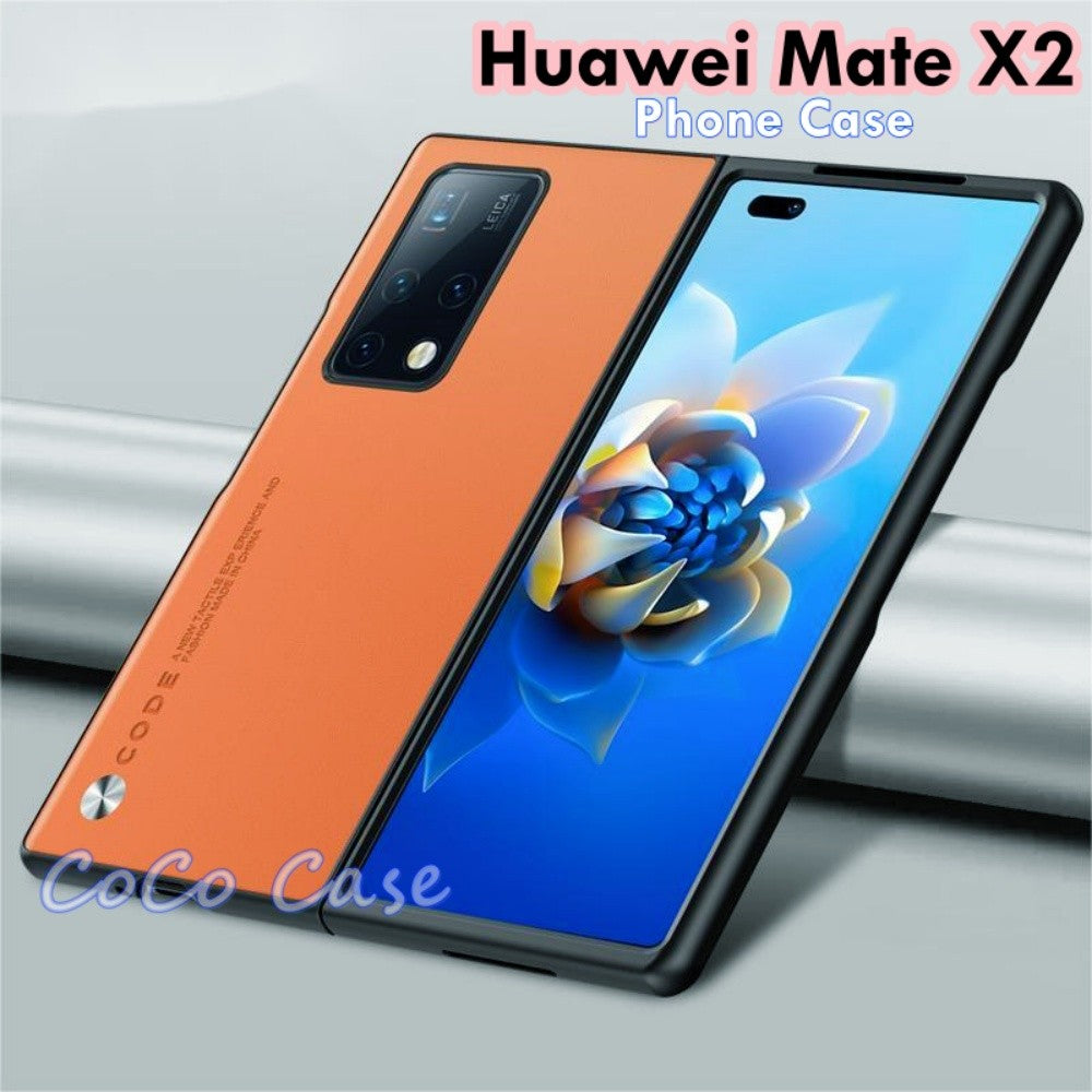 For Huawei Mate X2 Cover Silicone Professional Full Case Classic Simple Solid Color Phone Case Cover sweatproof
