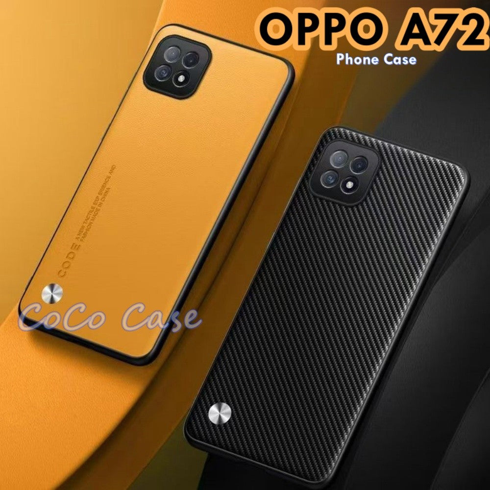 For OPPO A72 Cover Silicone Professional Full Case Classic Simple Solid Color Phone Case Cover sweatproof