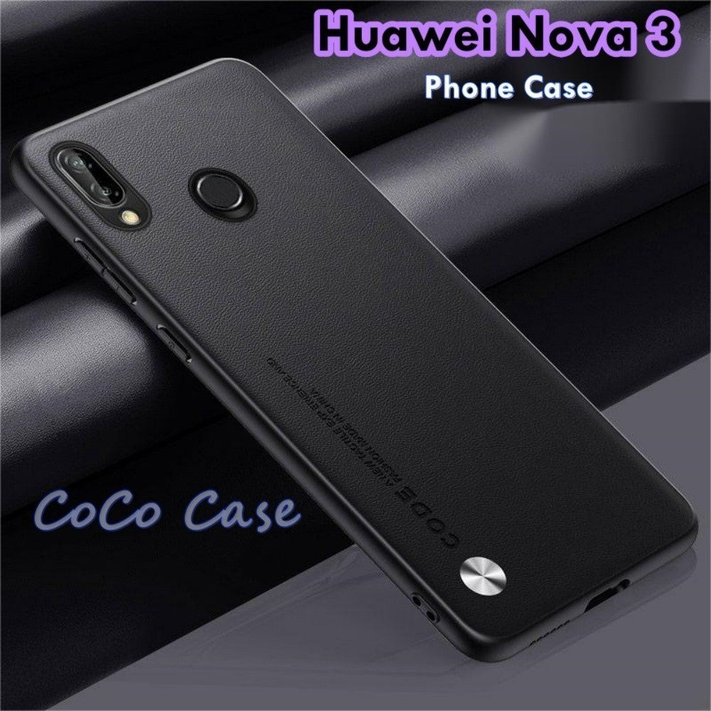 For Huawei Nova 3 Cover Silicone Professional Full Case Classic Simple Solid Color Phone Case Cover sweatproof