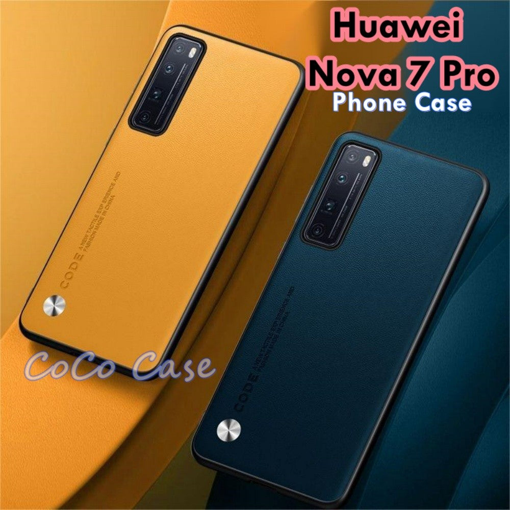 For Huawei Nova 7 Pro Cover Silicone Professional Full Case Classic Simple Solid Color Phone Case Cover sweatproof