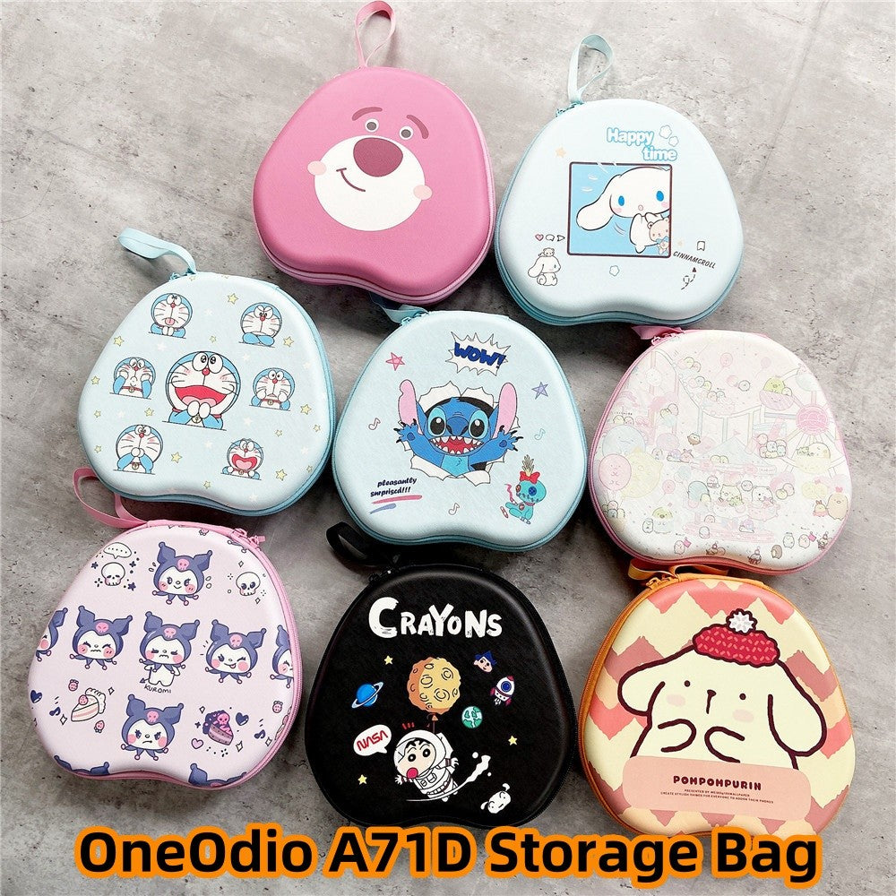 For OneOdio A71D Headphone Case Cartoon Creative Patterns Headset Earpads Storage Bag Casing Box