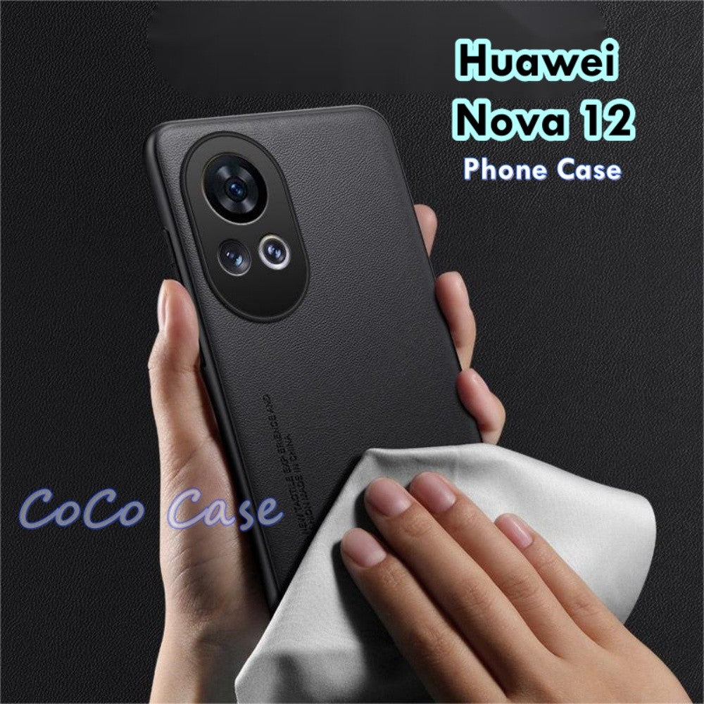 For Huawei Nova 12 Cover Silicone Professional Full Case Classic Simple Solid Color Phone Case Cover sweatproof