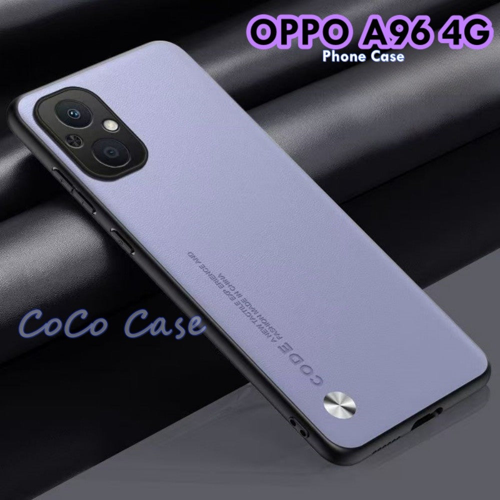 For OPPO A96 4G Cover Silicone Professional Full Case Classic Simple Solid Color Phone Case Cover sweatproof