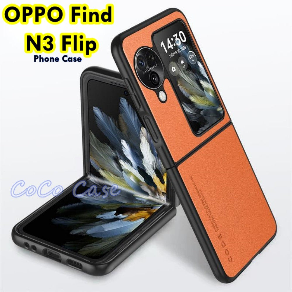 For OPPO Find N3 Flip Cover Silicone Professional Full Case Classic Simple Solid Color Phone Case Cover sweatproof