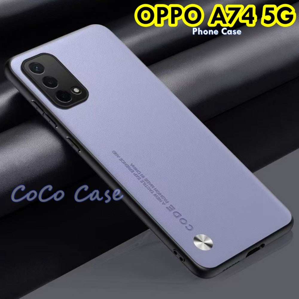 For OPPO A74 5G Cover Silicone Professional Full Case Classic Simple Solid Color Phone Case Cover sweatproof