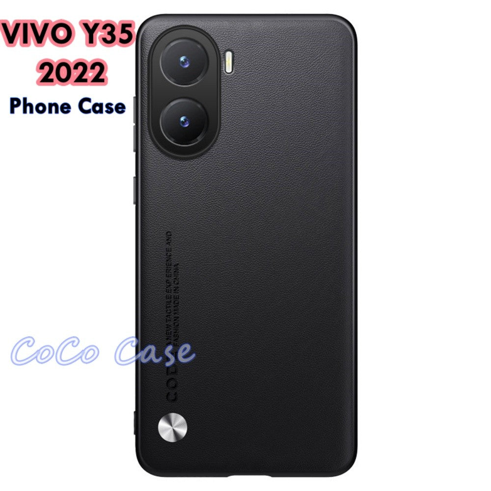 For VIVO Y35 2022 Cover Silicone Professional Full Case Classic Simple Solid Color Phone Case Cover sweatproof