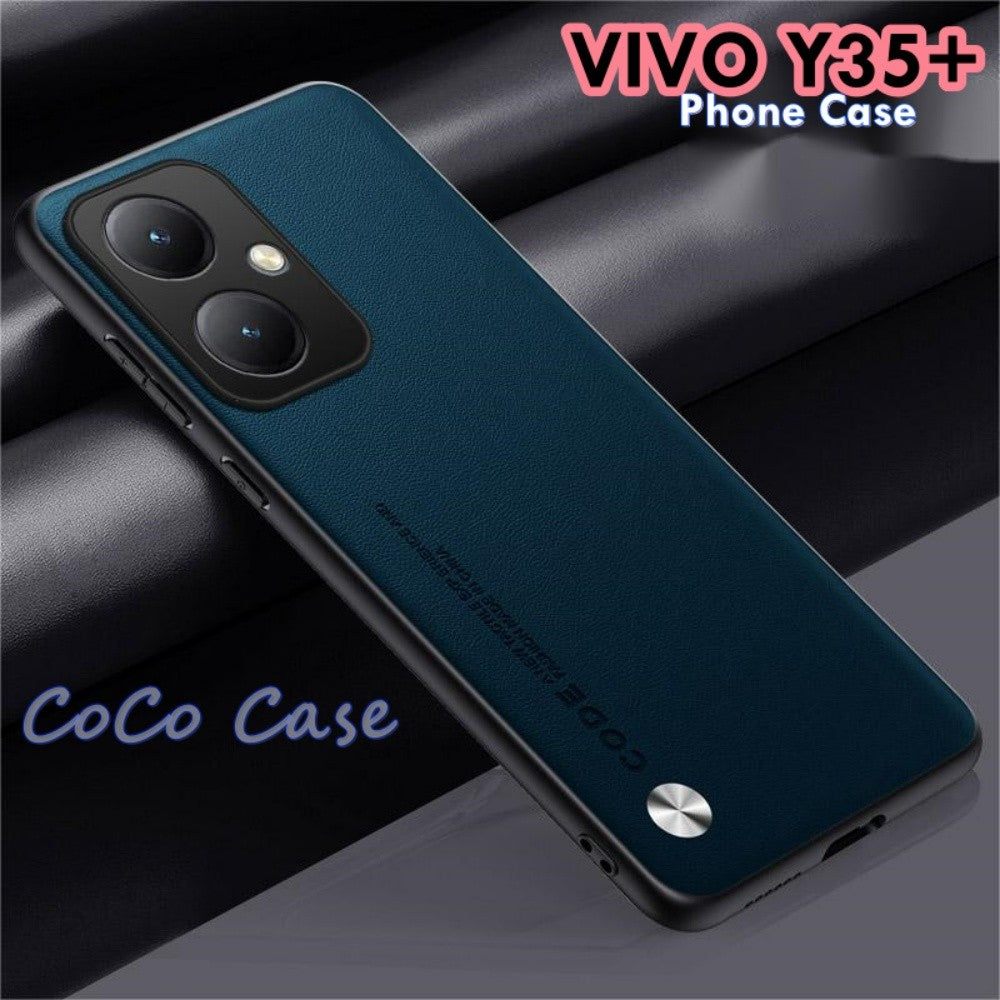 For VIVO Y35+ Cover Silicone Professional Full Case Classic Simple Solid Color Phone Case Cover sweatproof