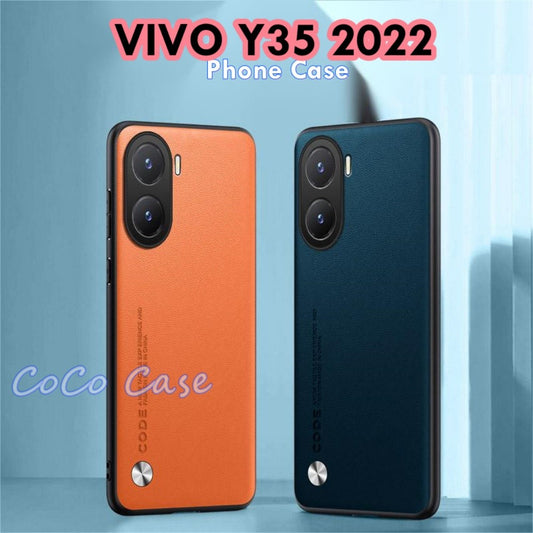 For VIVO Y35 2022 Cover Silicone Professional Full Case Classic Simple Solid Color Phone Case Cover sweatproof