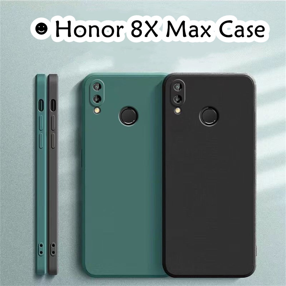 For Honor 8X Max Cover Drop and wear resistant Silicone Full Case Classic Simple Solid Color Phone Case Cover