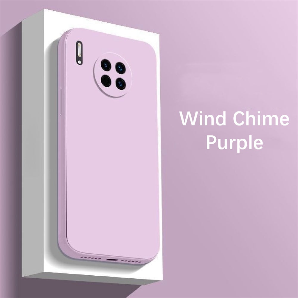 For Huawei Mate 30 Cover Drop and wear resistant Silicone Full Case Classic Simple Solid Color Phone Case Cover
