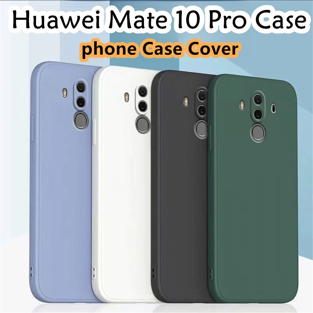 For Huawei Mate 10 Pro Cover Drop and wear resistant Silicone Full Case Classic Simple Solid Color Phone Case Cover