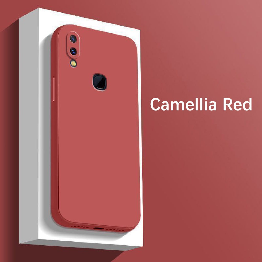 For VIVO Y85 Cover Drop and wear resistant Silicone Full Case Classic Simple Solid Color Phone Case Cover
