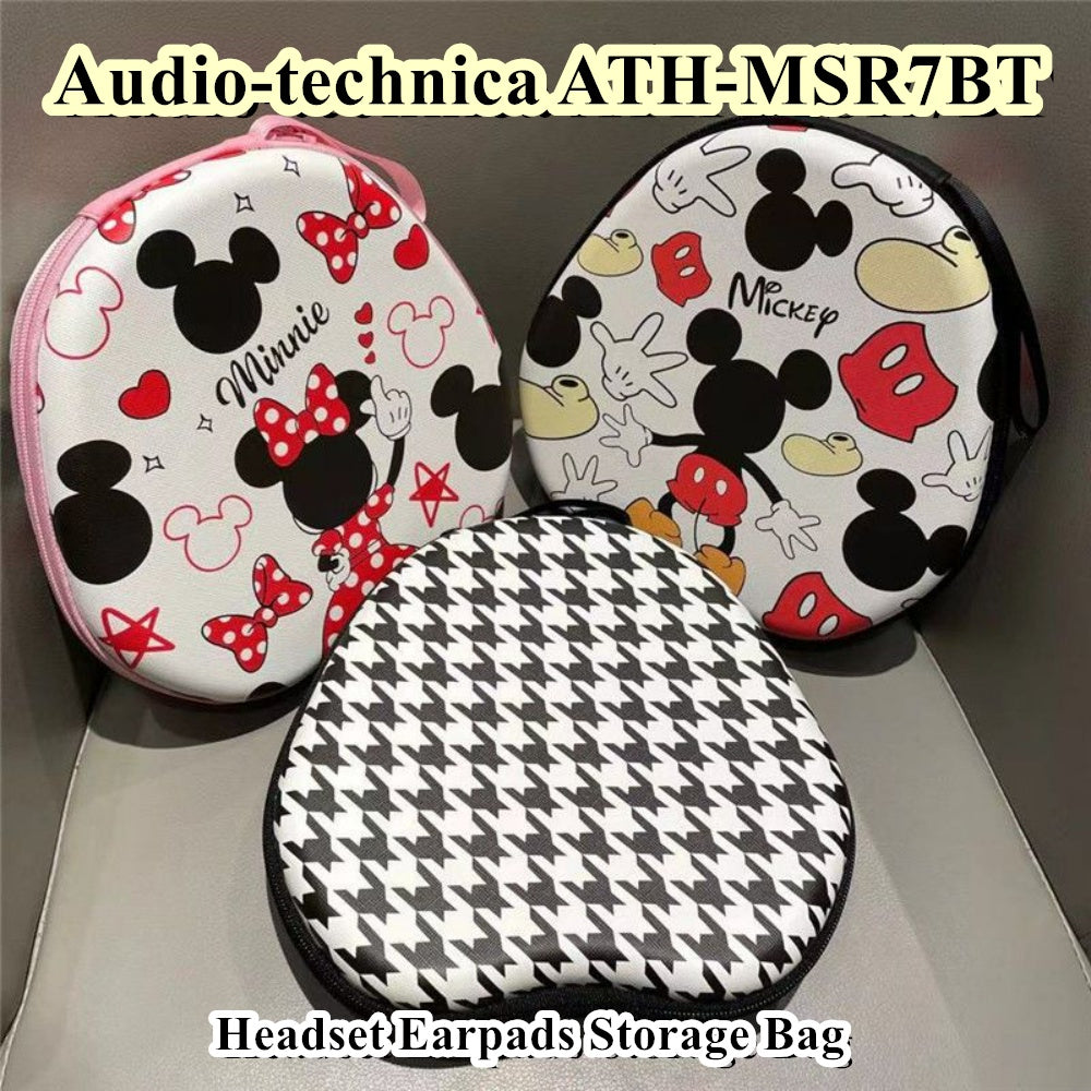 For Audio-technica ATH-MSR7BT Headphone Case Cartoon Creative Patterns Headset Earpads Storage Bag Casing Box