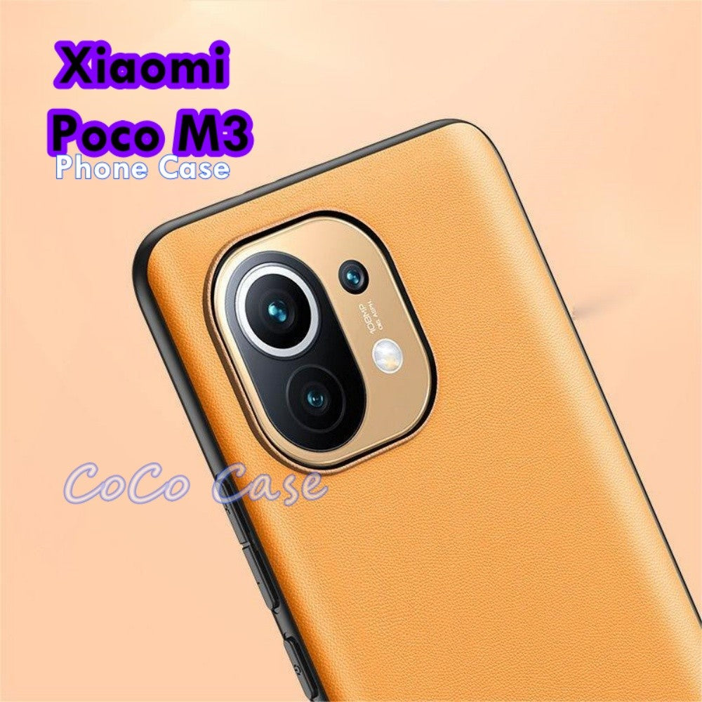 For Xiaomi Poco M3 Cover Silicone Professional Full Case Classic Simple Solid Color Phone Case Cover sweatproof