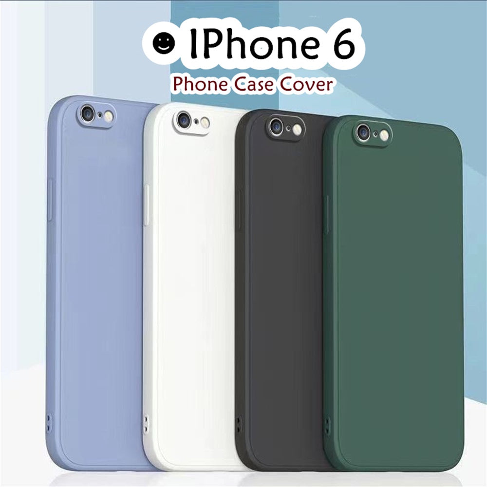 For IPhone 6 Cover Drop and wear resistant Silicone Full Case Classic Simple Solid Color Phone Case Cover