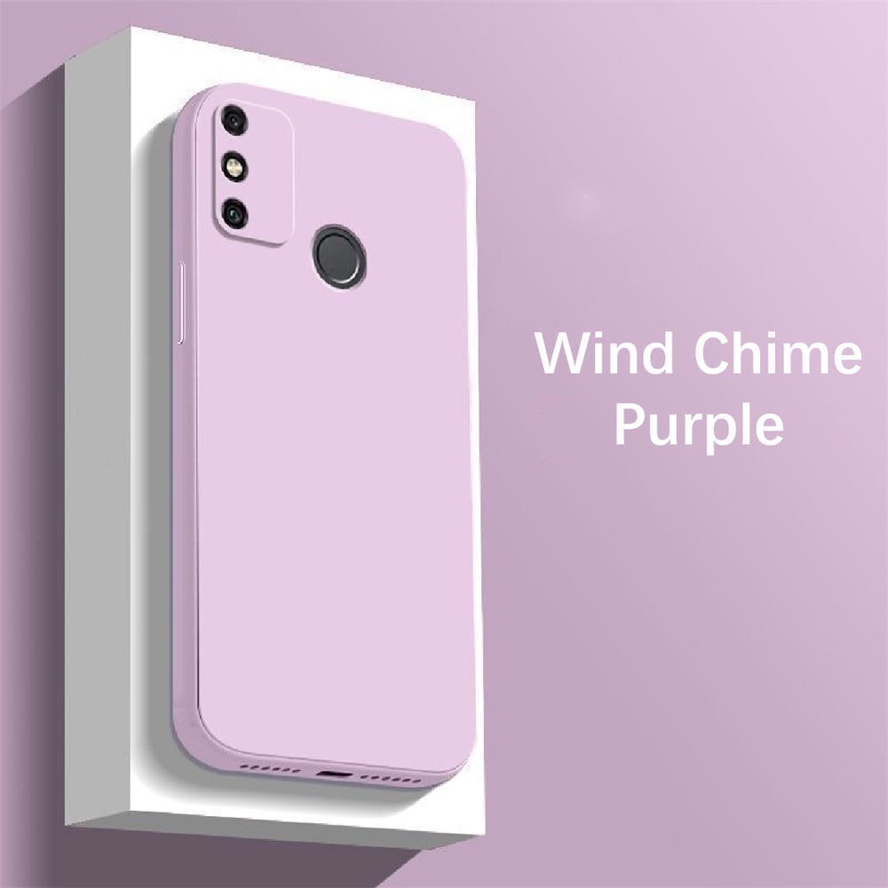 For Honor 9A Cover Drop and wear resistant Silicone Full Case Classic Simple Solid Color Phone Case Cover