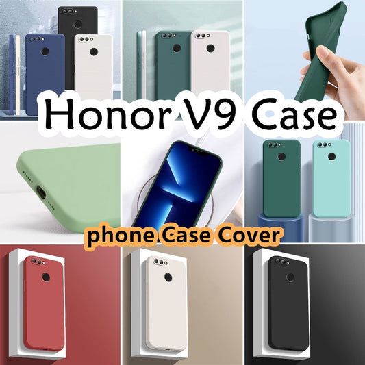For Honor V9 Cover Drop and wear resistant Silicone Full Case Classic Simple Solid Color Phone Case Cover