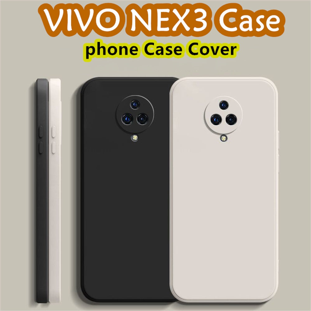 For VIVO NEX3 Cover Drop and wear resistant Silicone Full Case Classic Simple Solid Color Phone Case Cover
