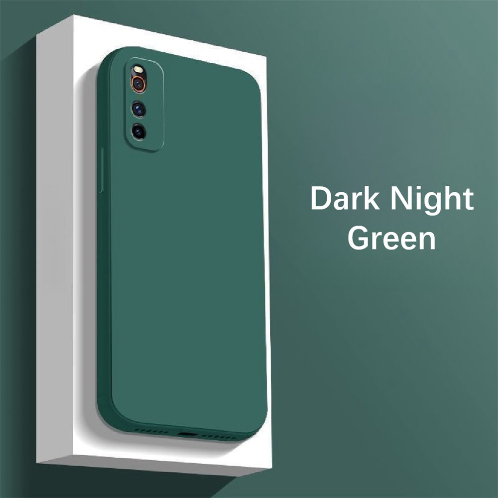 For IQOO Z1 Cover Drop and wear resistant Silicone Full Case Classic Simple Solid Color Phone Case Cover
