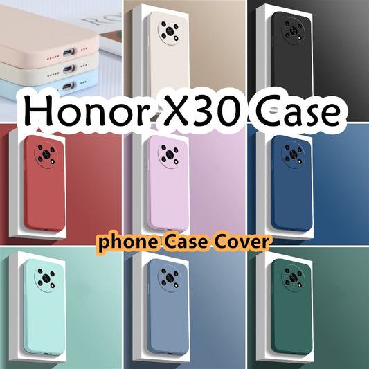 For Honor X30 Cover Drop and wear resistant Silicone Full Case Classic Simple Solid Color Phone Case Cover