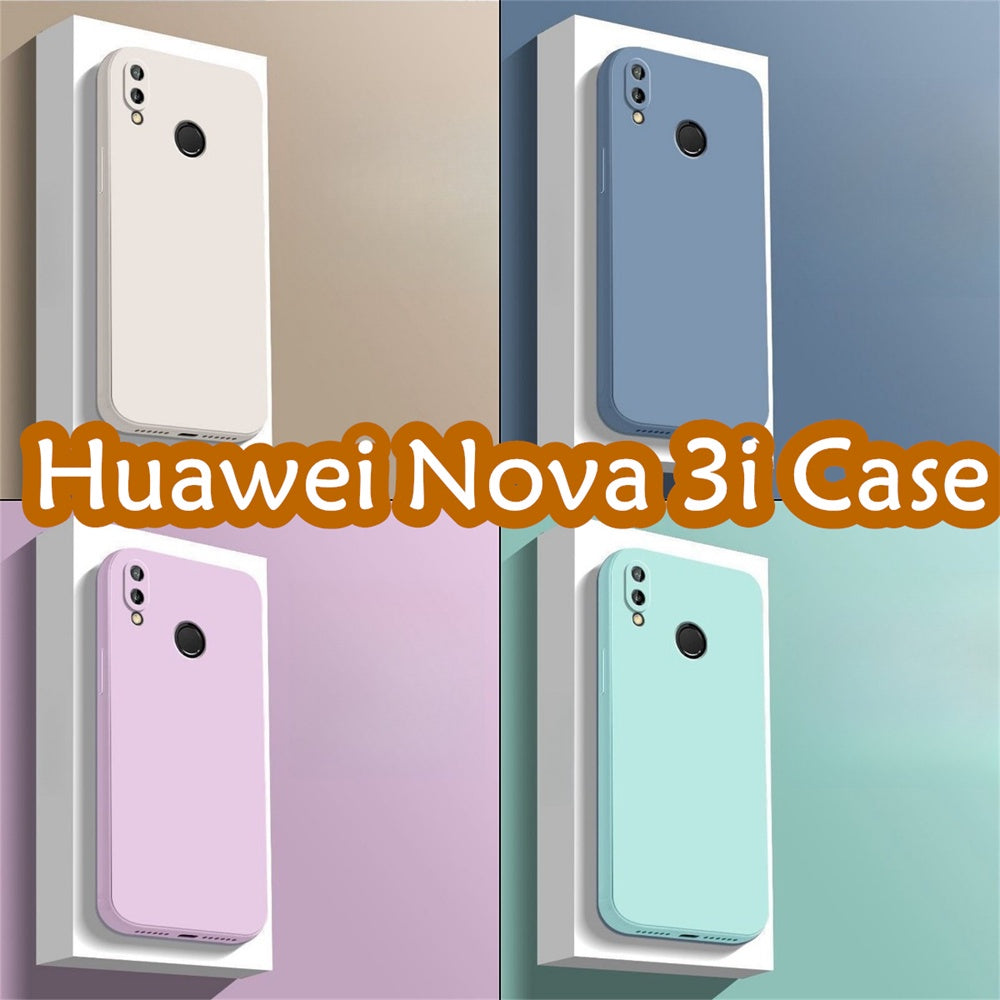 For Huawei Nova 3i Cover Drop and wear resistant Silicone Full Case Classic Simple Solid Color Phone Case Cover