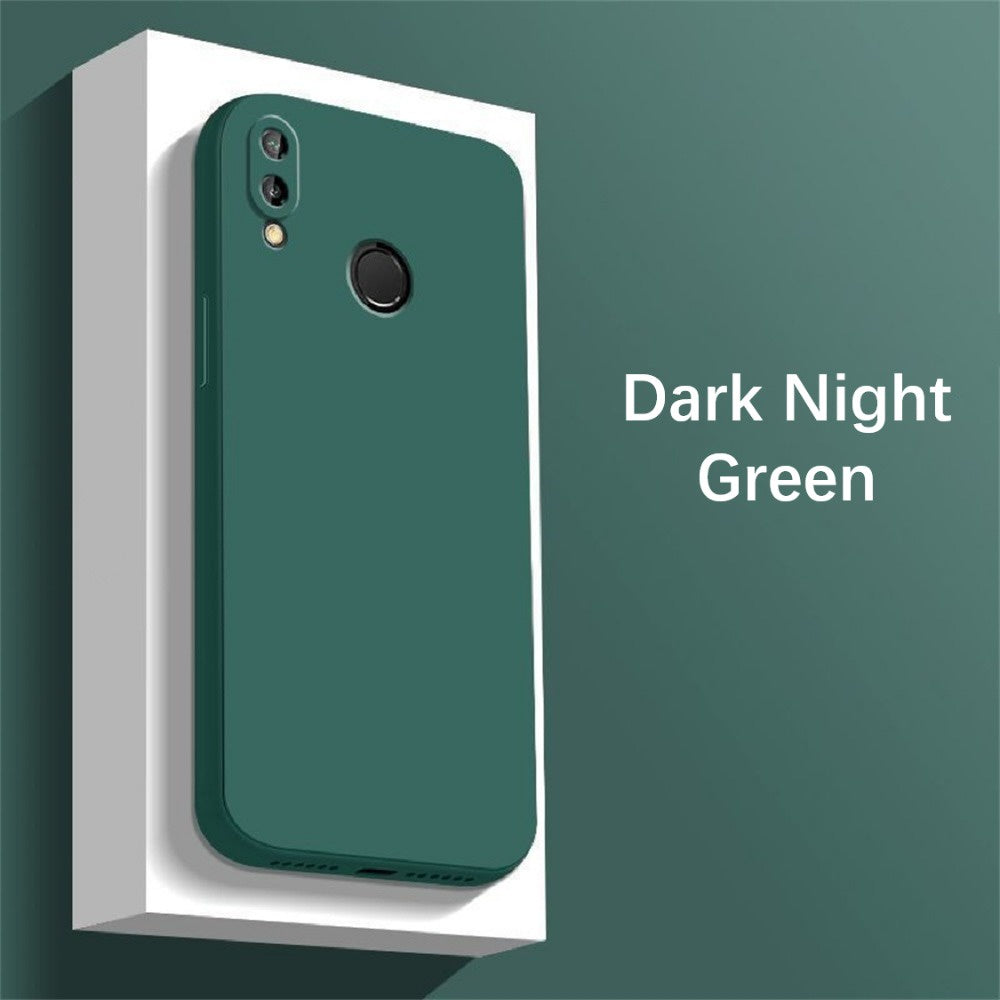 For Honor 10 Lite Cover Drop and wear resistant Silicone Full Case Classic Simple Solid Color Phone Case Cover