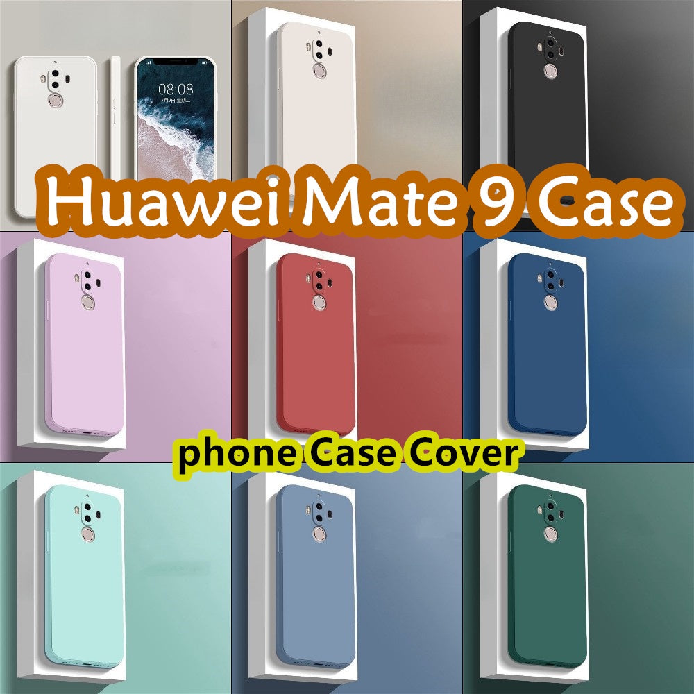 For Huawei Mate 9 Cover Drop and wear resistant Silicone Full Case Classic Simple Solid Color Phone Case Cover