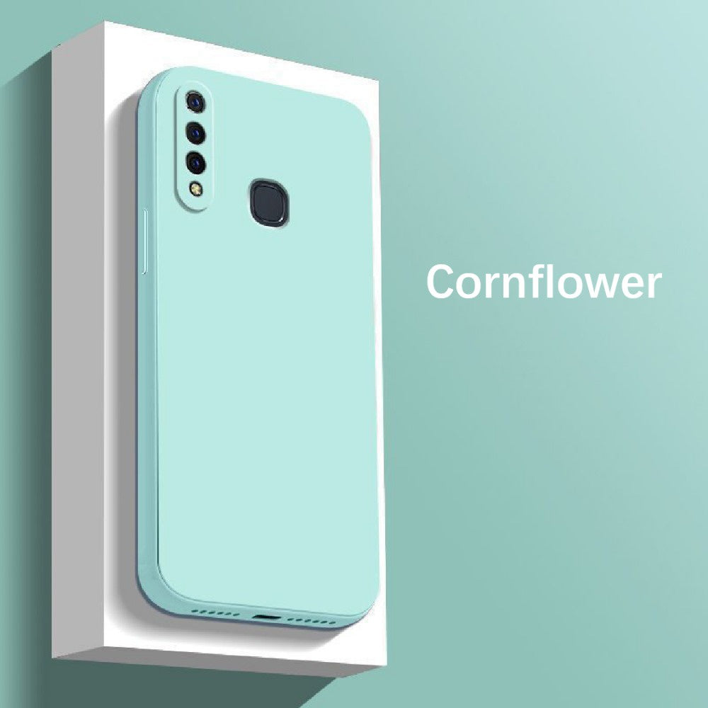 For VIVO Z5X Cover Drop and wear resistant Silicone Full Case Classic Simple Solid Color Phone Case Cover