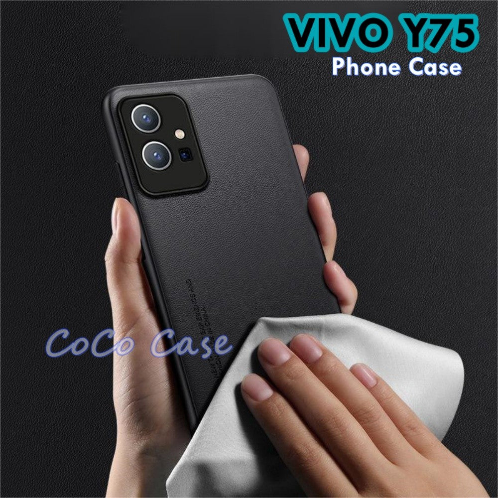 For VIVO Y75 Cover Silicone Professional Full Case Classic Simple Solid Color Phone Case Cover sweatproof