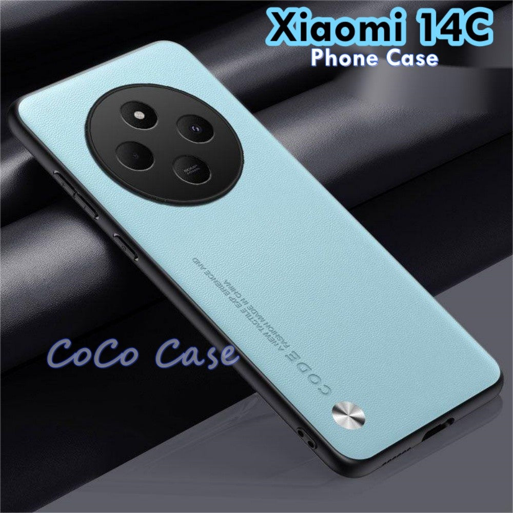 For Xiaomi 14C Cover Silicone Professional Full Case Classic Simple Solid Color Phone Case Cover sweatproof