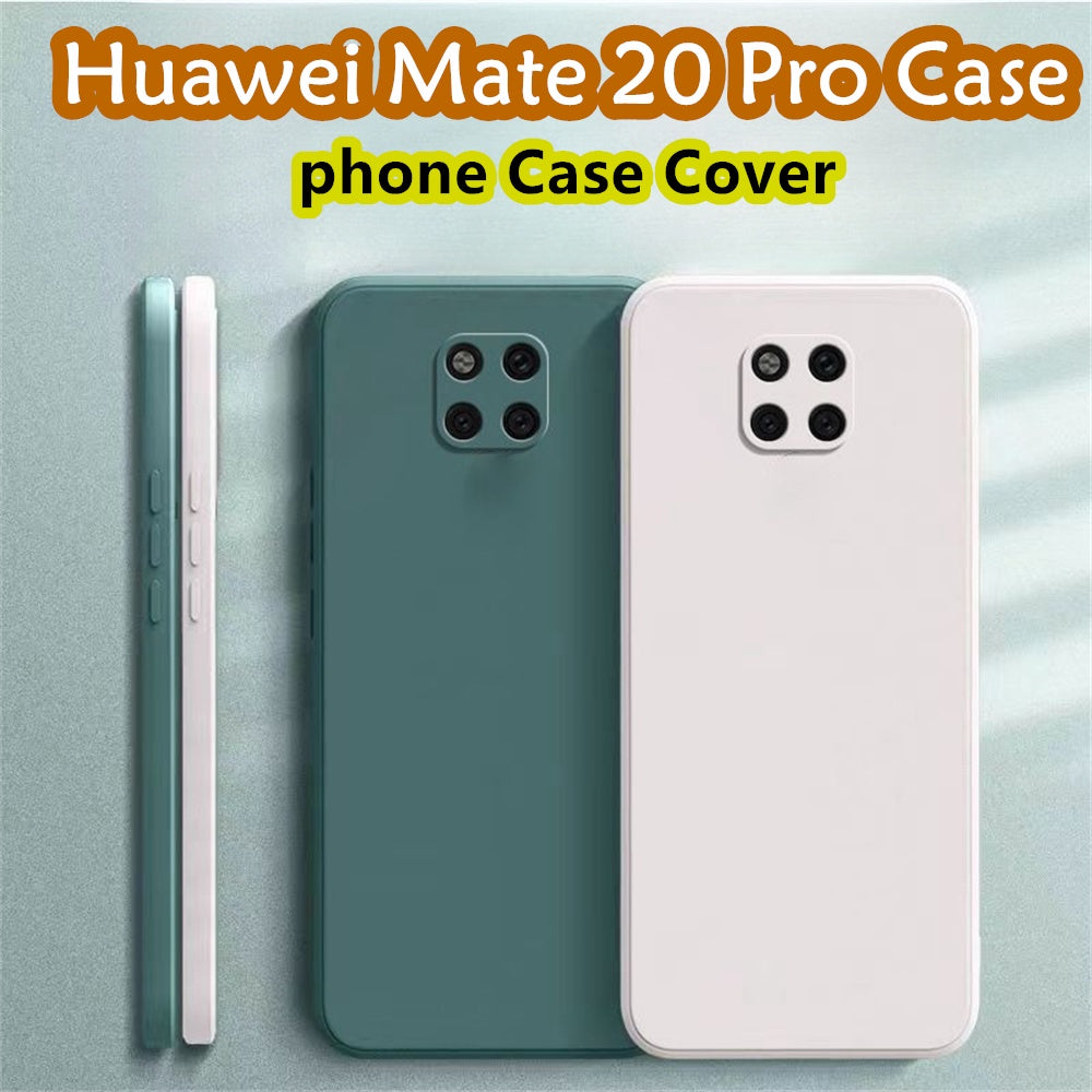 For Huawei Mate 20 Pro Cover Drop and wear resistant Silicone Full Case Classic Simple Solid Color Phone Case Cover