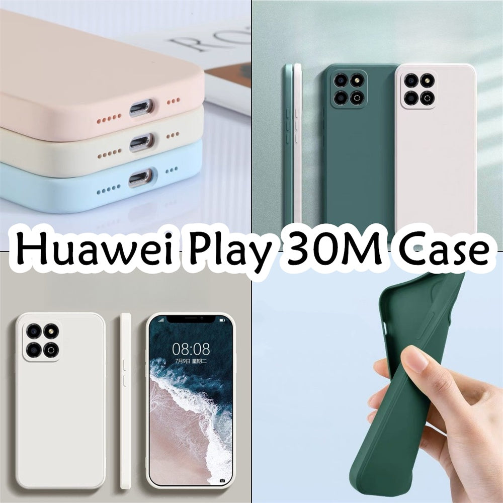For Huawei Play 30M Cover Drop and wear resistant Silicone Full Case Classic Simple Solid Color Phone Case Cover