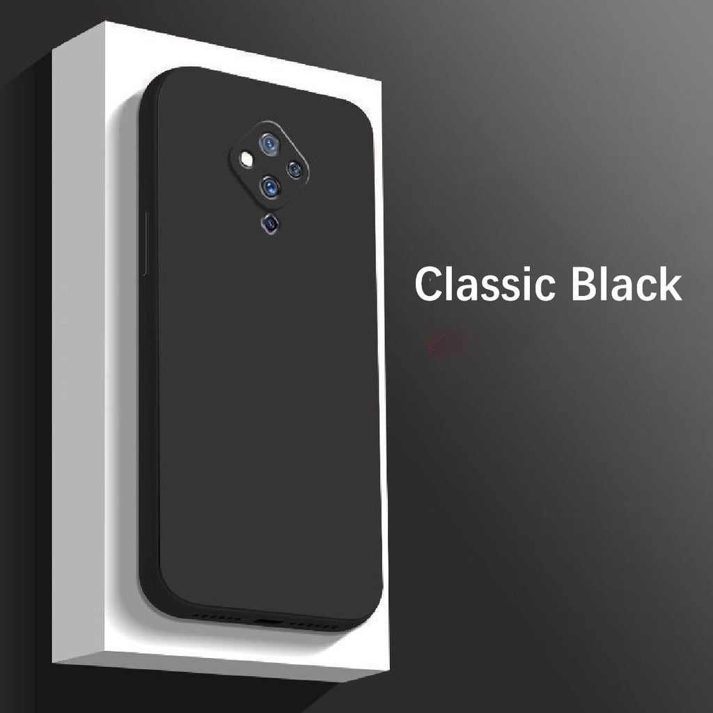 For VIVO S5 Cover Drop and wear resistant Silicone Full Case Classic Simple Solid Color Phone Case Cover