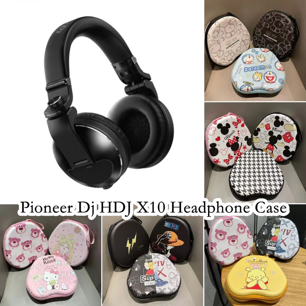 For Pioneer Dj HDJ X10 Headphone Case Cartoon Creative Patterns Headset Earpads Storage Bag Casing Box