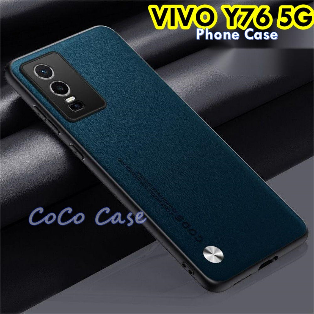 For VIVO Y76 5G Cover Silicone Professional Full Case Classic Simple Solid Color Phone Case Cover sweatproof