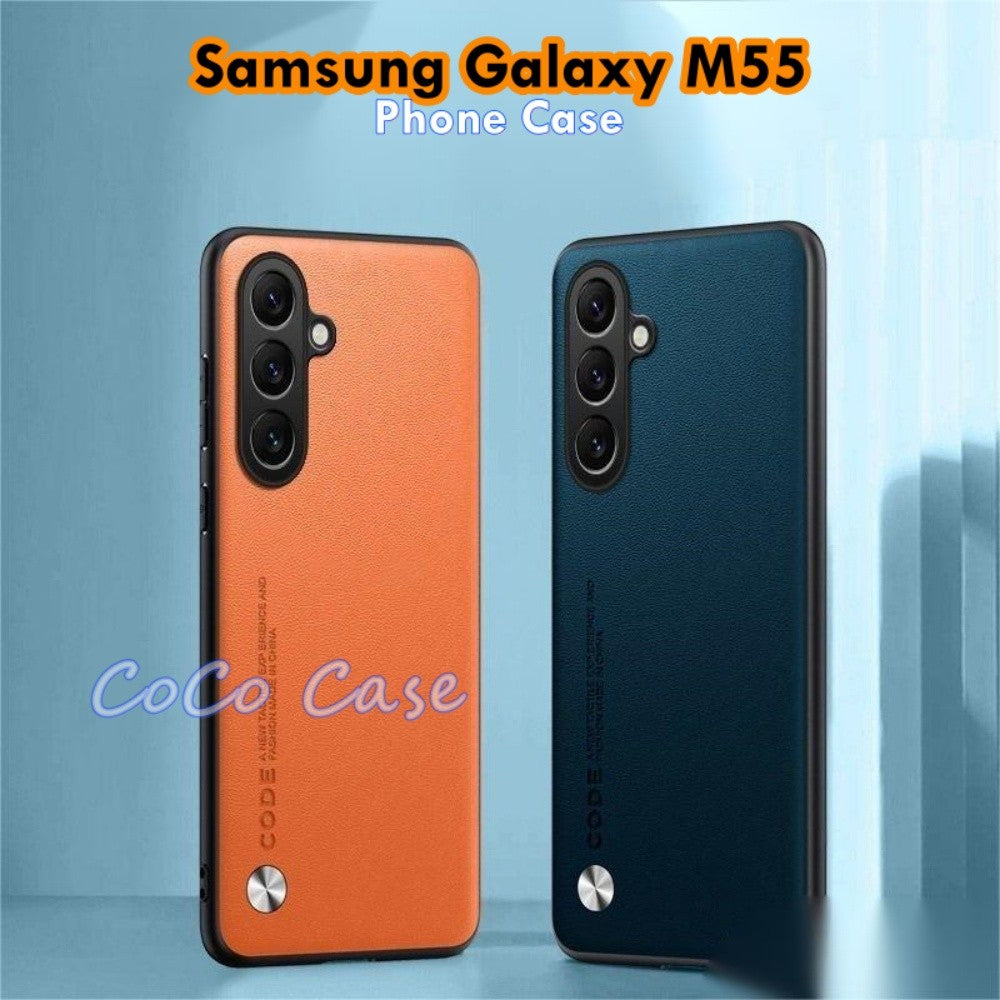 For Samsung Galaxy M55 Cover Silicone Professional Full Case Classic Simple Solid Color Phone Case Cover sweatproof