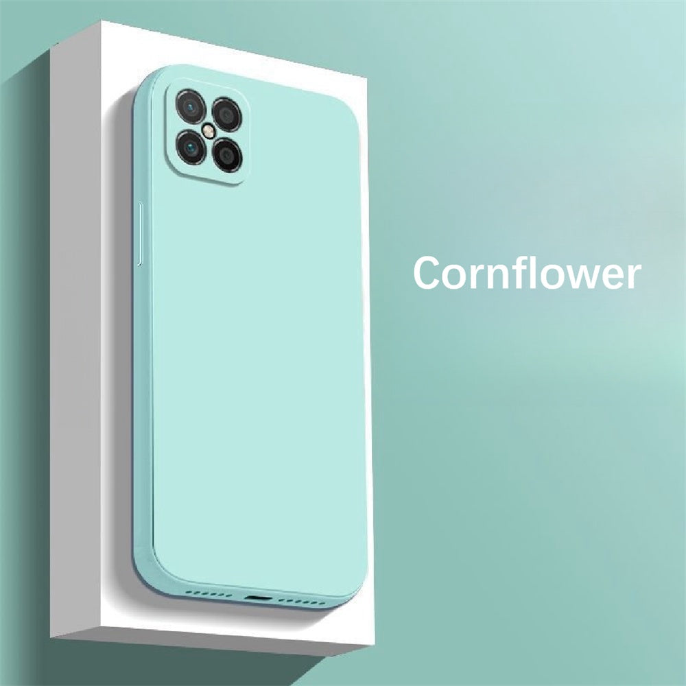 For Huawei Nova 8 SE Cover Drop and wear resistant Silicone Full Case Classic Simple Solid Color Phone Case Cover