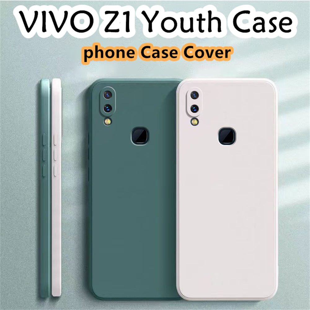 For VIVO Z1 Youth Cover Drop and wear resistant Silicone Full Case Classic Simple Solid Color Phone Case Cover
