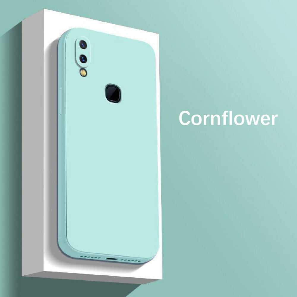 For VIVO Y91 Cover Drop and wear resistant Silicone Full Case Classic Simple Solid Color Phone Case Cover