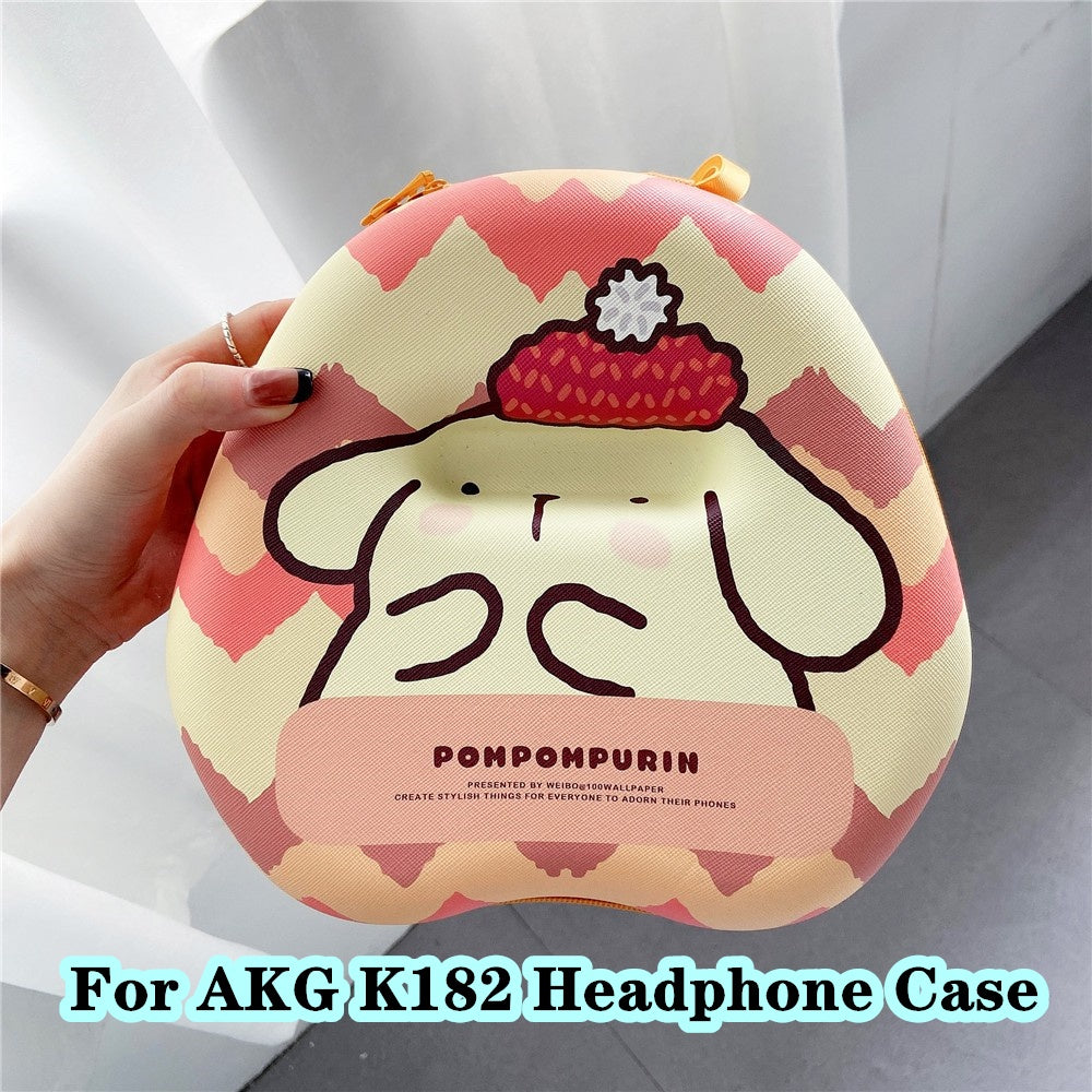 For AKG K182 Headphone Case Cartoon Creative Patterns Headset Earpads Storage Bag Casing Box