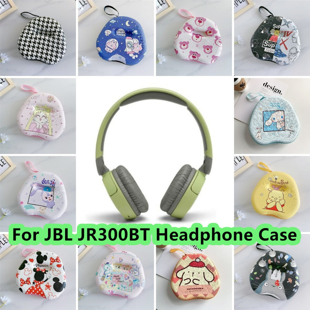 For JBL JR300BT Headphone Case Cartoon Creative Patterns Headset Earpads Storage Bag Casing Box
