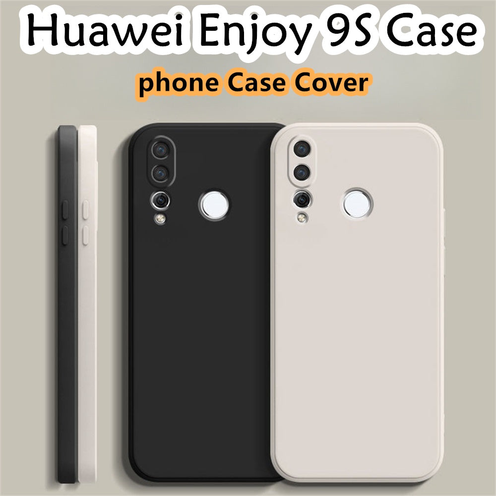 For Huawei Enjoy 9S Cover Drop and wear resistant Silicone Full Case Classic Simple Solid Color Phone Case Cover
