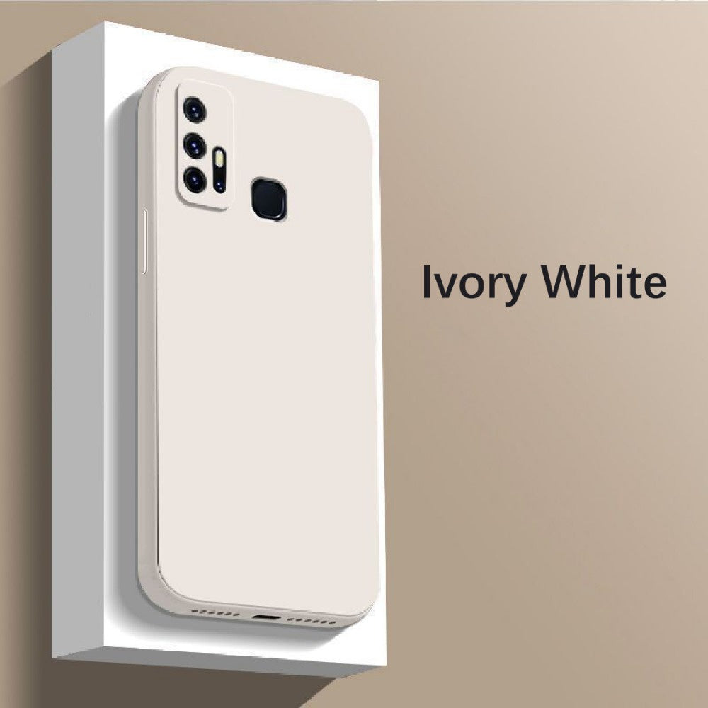 For VIVO Z6 Cover Drop and wear resistant Silicone Full Case Classic Simple Solid Color Phone Case Cover