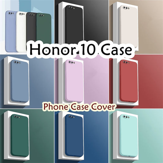 For Honor 10 Cover Drop and wear resistant Silicone Full Case Classic Simple Solid Color Phone Case Cover