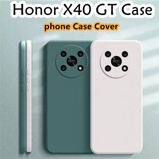 For Honor X40 GT Cover Drop and wear resistant Silicone Full Case Classic Simple Solid Color Phone Case Cover