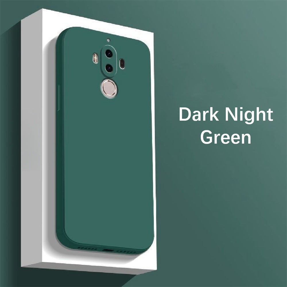For Huawei Mate 9 Cover Drop and wear resistant Silicone Full Case Classic Simple Solid Color Phone Case Cover